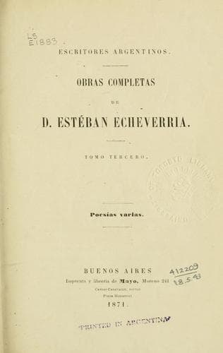 Obras completas de D. Esteban Echeverría