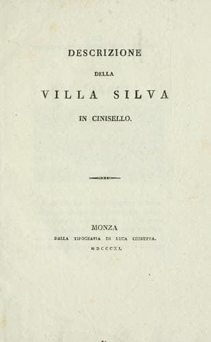 Descrizione della Villa Silva in Cinisello