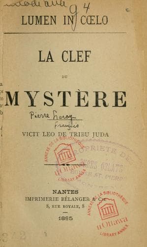 La Clef du mystère