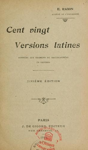 Cent vingt versions latines