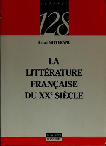 La littérature française du XXe siècle