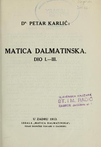 Matica dalmatinska