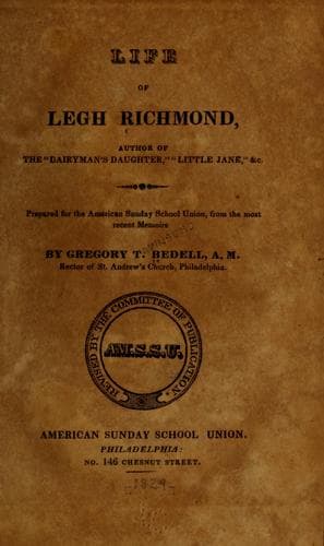 Life of Legh Richmond ...