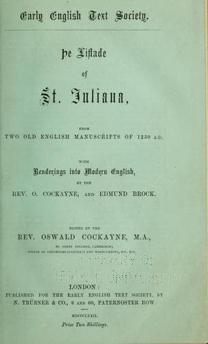 Þe liflade of St. Juliana
