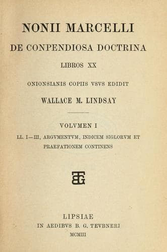 De compendiosa doctrina libros xx, Onionsianis copiis vsvs
