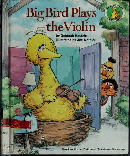 Big Bird plays the violin