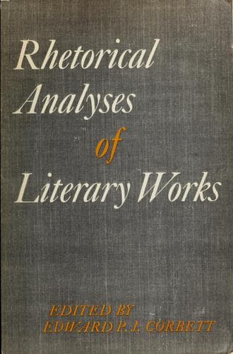 Rhetorical analyses of literary works