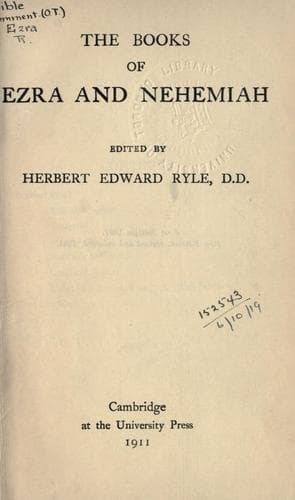 The Books of Ezra and Nehemiah