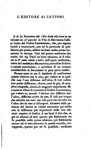 Vita di Benvenuto Cellini: scritta da lui medesimo tratta dal-l'autografo ...