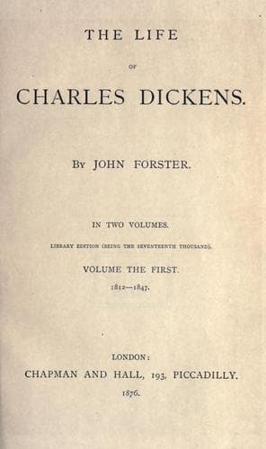 The life of Charles Dickens
