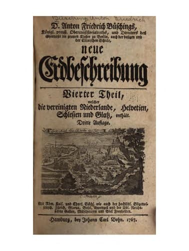 Neue Erdbeschreibung