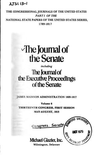 Journal of the Senate of the United States of America