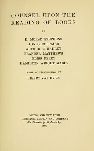 Counsel upon the reading of books