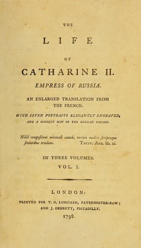 The life of Catharine II, Empress of Russia