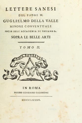 Lettere senesi di un socio dell' Accademia di Fossano sopra belle arti