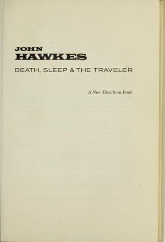 Death, sleep & the traveler
