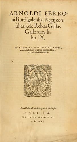 Arnoldi Ferroni Burdigalensis, regij consiliarij