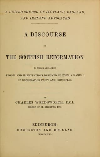 A united church of Scotland, England and Ireland advocated