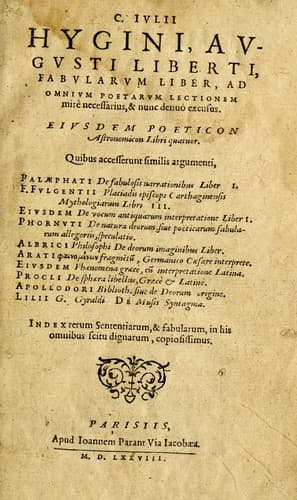 C. Ivlii Hygini, Avgvsti liberti, Fabvlarvm liber ...