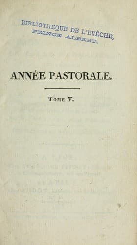 Année pastorale