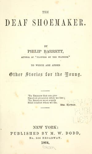 The deaf shoemaker