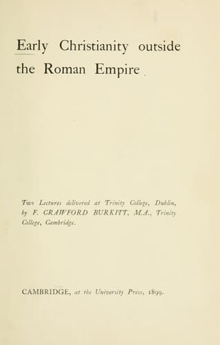 Early Christianity outside the Roman Empire