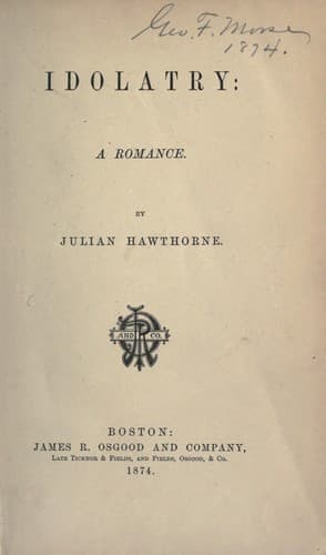 Idolatry, a romance