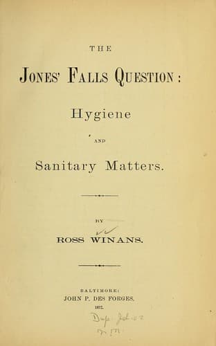 The Jones' falls question