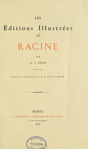 Les éditions illustrées de Racine