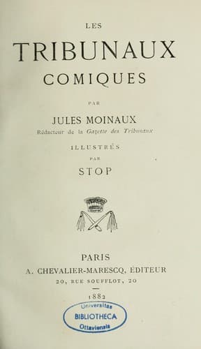 Les tribunaux comiques
