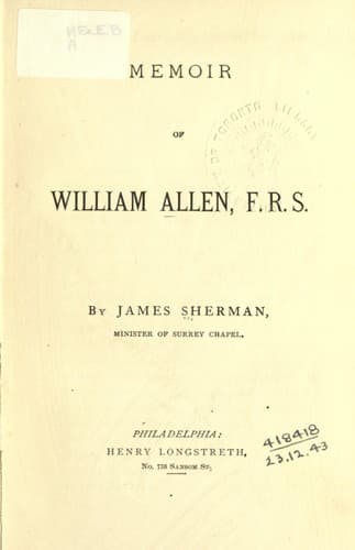 Memoir of William Allen