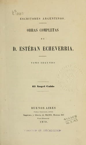 Obras completas de D. Esteban Echeverría