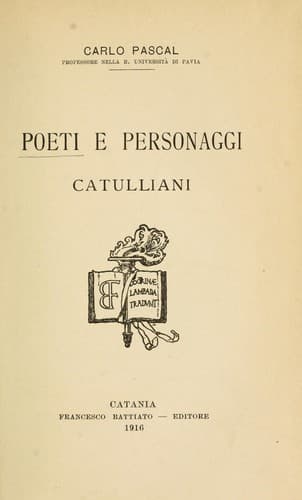 Poeti e personaggi Catulliani