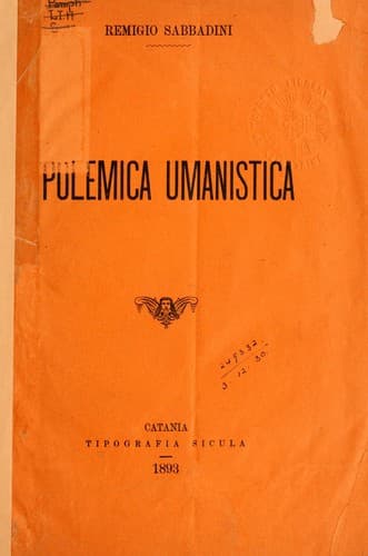 Polemica umanistica