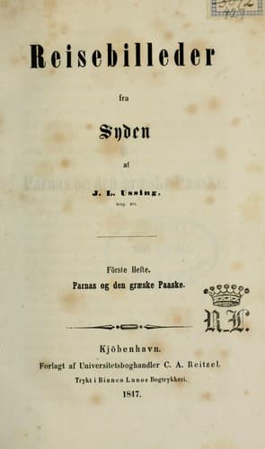 Reisebilleder fra syden