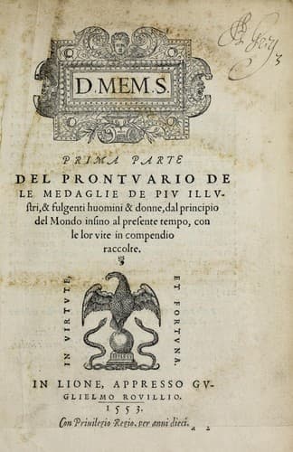 Prima[-seconda] parte del Prontvario de le medaglie de piv illvstri & fulgenti huomini & donne