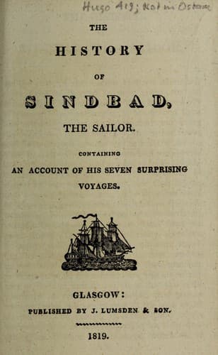 The history of Sindbad, the sailor