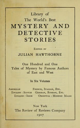 Library of the world's best mystery and detective stories