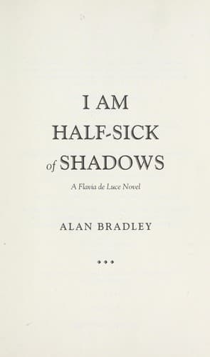 I am half-sick of shadows