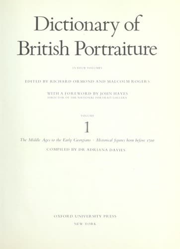 Dictionary of British portraiture