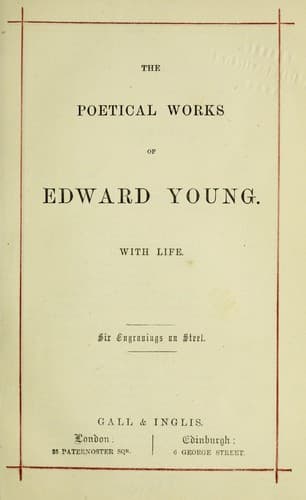The poetical works of Edward Young