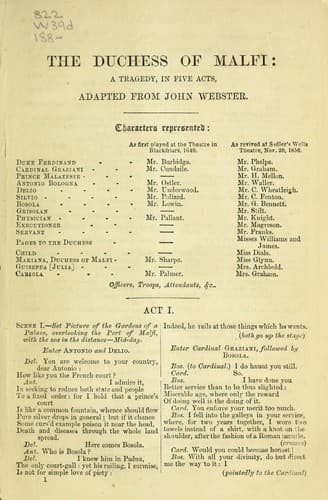 The Duchess of Malfi