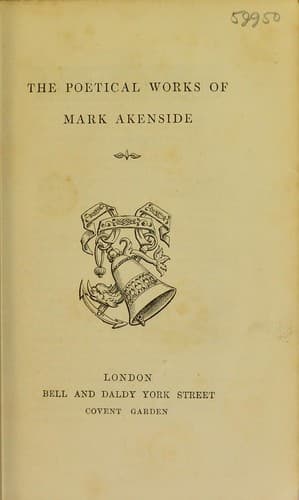 The poetical works of Mark Akenside