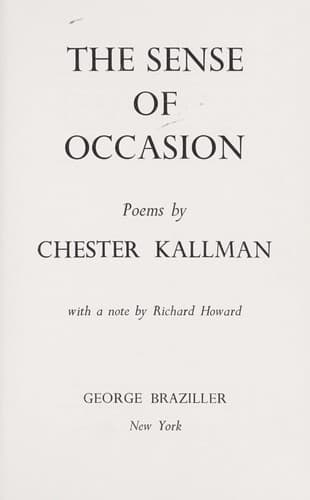 The sense of occasion