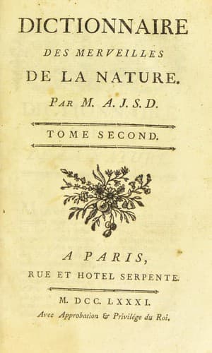 Dictionnaire des merveilles de la nature