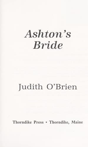 Ashton's bride