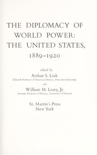 The diplomacy of world power