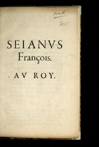 Seianvs franc ʹois