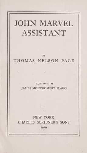 John Marvel, assistant