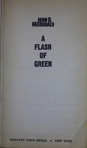 A flash of green